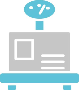 Ağırlık Kabartması İki Renk Simgesi