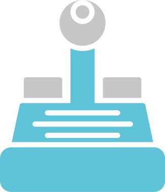 Joystick Glyph İki Renk Simgesi