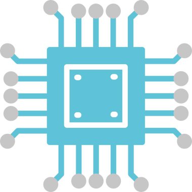 Mikroçip Kabartma İki Renk Simgesi