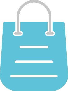 Alışveriş Torbası Kabartması İki Renk Simgesi