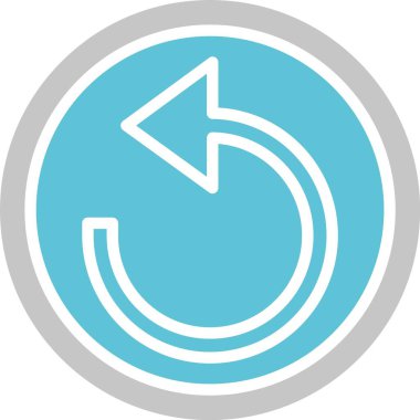 Ok Kabartması Yeniden Yükleniyor İki Renk Simgesi