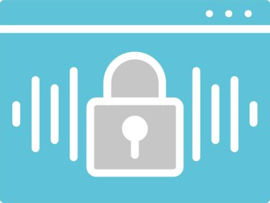 Ses Kilidi Kabartması İki Renk Simgesi