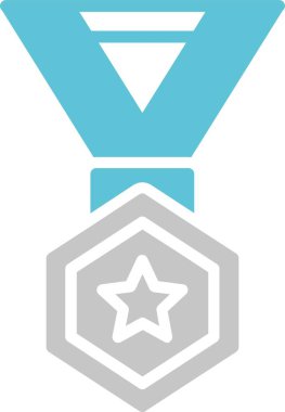 Madalya Kabartması İki Renk Simgesi