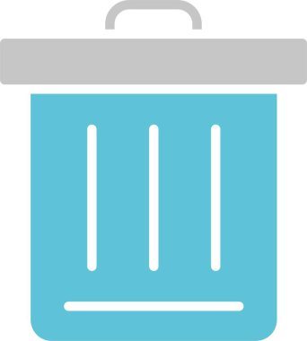 Çöp Kabartması İki Renk Simgesi