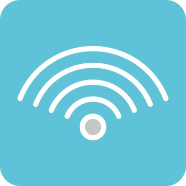 Wifi Kabartma İki Renk Simgesi