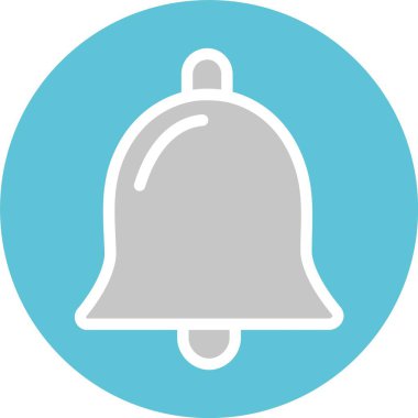 Alarm Çanı Kabartması İki Renk Simgesi