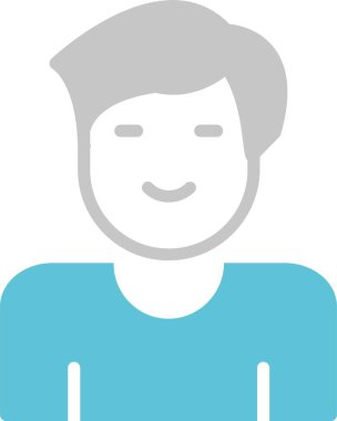 Manken Kabartması İki Renk Simgesi