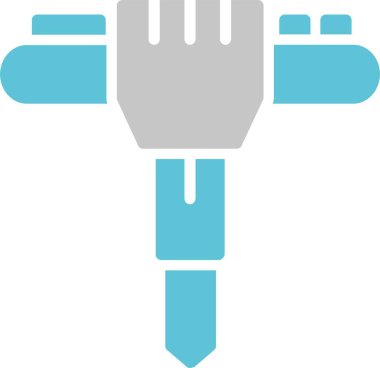 Makine Kabartması İki Renk Simgesi