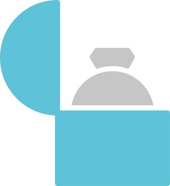 Halka Kabartma İki Renk Simgesi