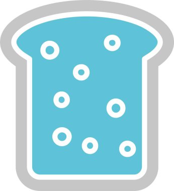 Ekmek Kabartması İki Renk Simgesi