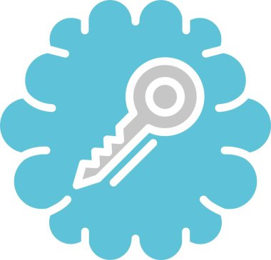 Bilgi Vektörü Kabartması İki Renk Simgesi