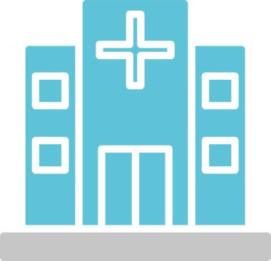 Diş Hastahanesi Glyph İki Renk Simgesi