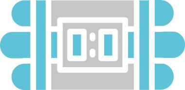 Zaman Bombası Kabartması İki Renk Simgesi