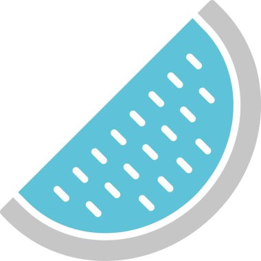 Su Karpuzu Kabartması İki Renk Simgesi