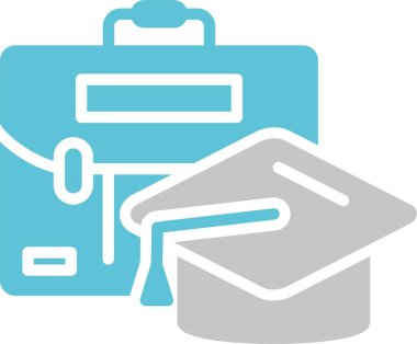 Çırak Vektör Sembolü İki Renk Simgesi