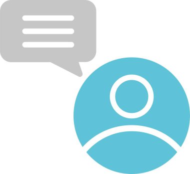 İletişim Kabartması İki Renk Simgesi