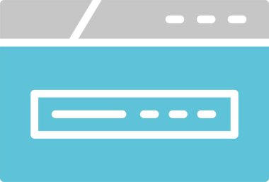 Web Tarayıcı Kabartması İki Renk Simgesi