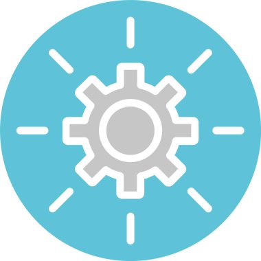 İşlem Kabartması İki Renk Simgesi