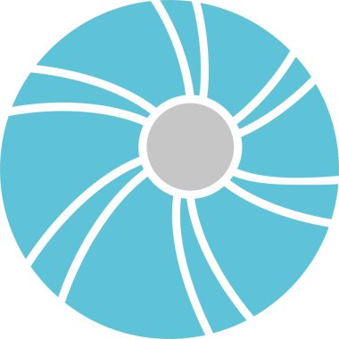 Plaj Topu Kabartması İki Renk Simgesi