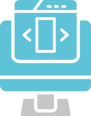 Ui Tasarım İki Renk Simgesi Simgesi