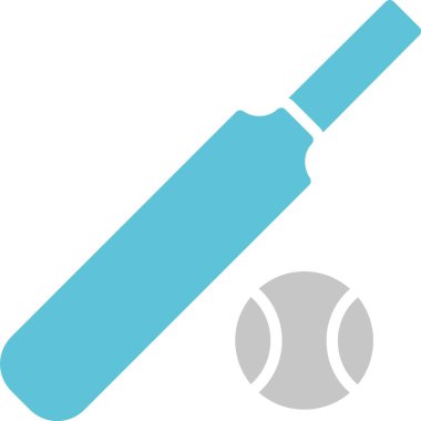 Cricket Glyph İki Renk Simgesi
