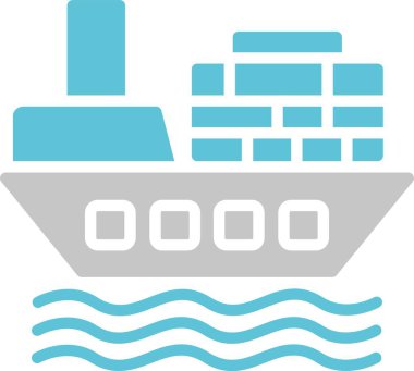 Nakliye Kabartması İki Renk Simgesi