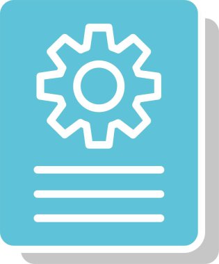 Dosya Kabartması İki Renk Simgesi