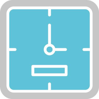 Zamanlayıcı Kabartması İki Renk Simgesi