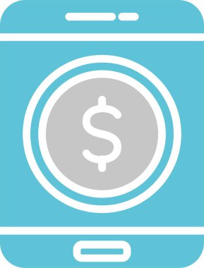 Para Birimi Kabartması İki Renk Simgesi