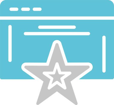 Favori Kabartma İki Renk Simgesi