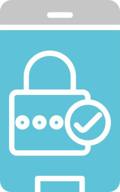 Giriş Kabartması İki Renk Simgesi