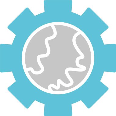 İşlem Kabartması İki Renk Simgesi