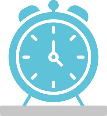 Alarm Saati 2 Renk Simgesi Simgesi