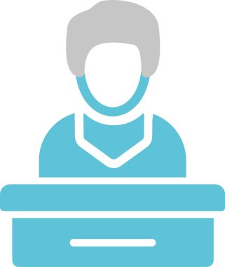 Yönetici Glyph İki Renk Simgesi