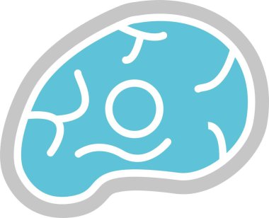 Et Kabartması İki Renk Simgesi