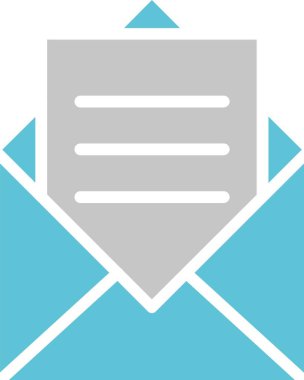 Posta Kabartması İki Renk Simgesi