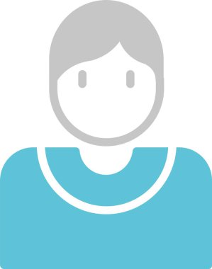 Kadın Kabartma İki Renk Simgesi