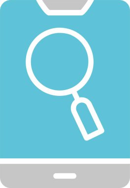 Büyüteç İki Renk Simgesi