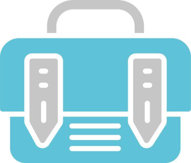 İş Çantası İki Renk Simgesi Simgesi