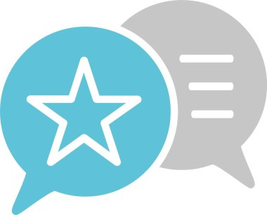 Konuşma Baloncuğu İki Renk Simgesi Simgesi