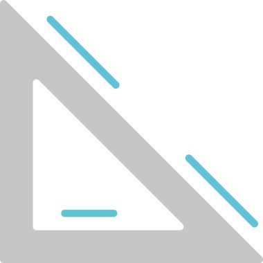 Üçgen Ölçekli Kabartma İki Renk Simgesi