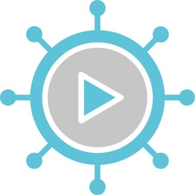 Viral Glyph İki Renk Simgesi