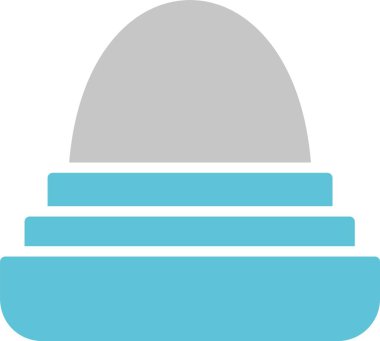 Kozmetik Yumurta Kabartması İki Renk Simgesi