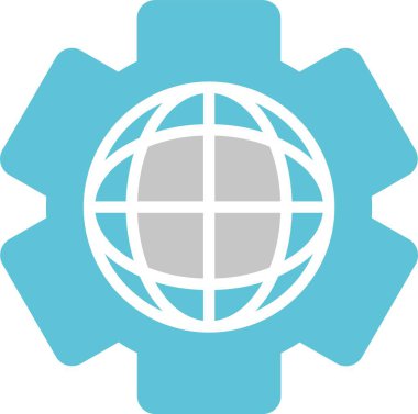 Globe Glyph İki Renk Simgesi