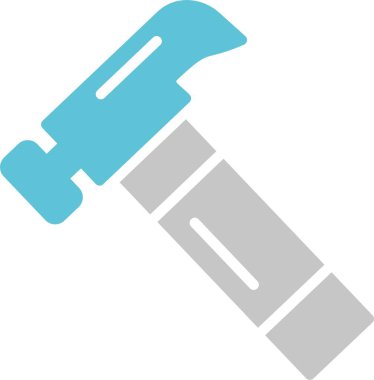 Çekiç Kabartması İki Renk Simgesi