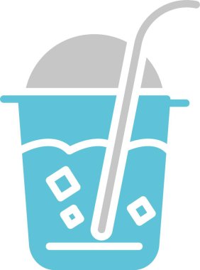 Meyve Suyu Kabartması İki Renk Simgesi