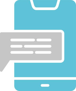 Smartphone Glyph İki Renk Simgesi