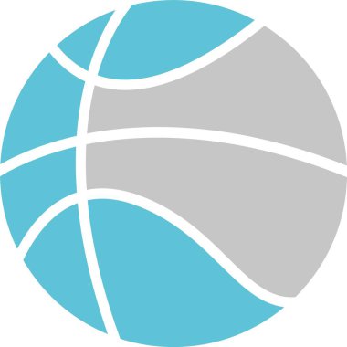 Basketbol Kabartması İki Renk Simgesi