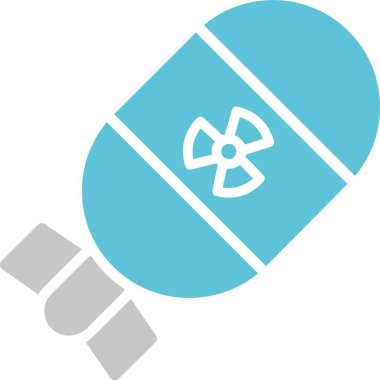 Bomba Kabartması İki Renk Simgesi