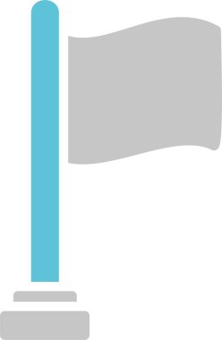 Bayrak Sembolü İki Renk Simgesi